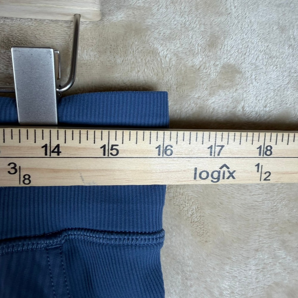 Lululemon Beyond the Studio Jogger Blue Textured Pinstripe Pants Size 8 - Picture 6 of 8